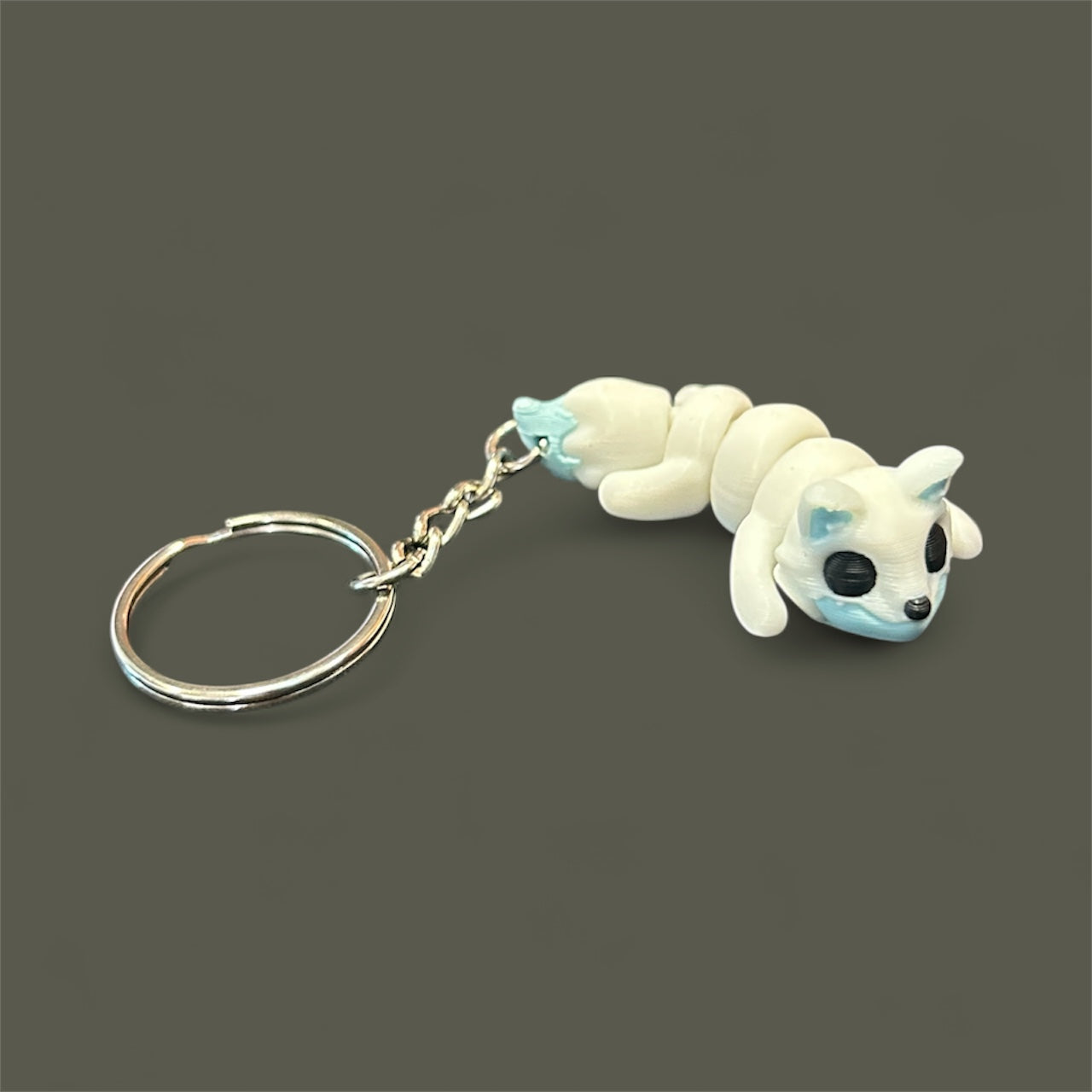 Arctic Fox Keychain