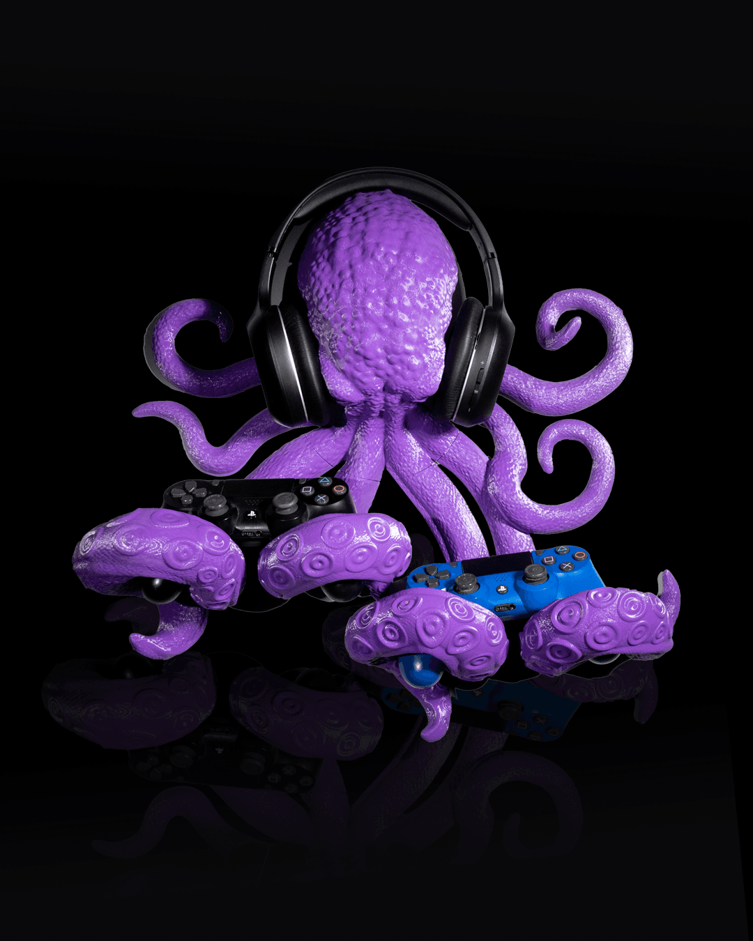 The Kraken’s Grasp (Headphone and Controller Holder)